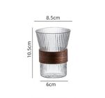 Clear Tall Water Glass Tumbler / Reusable Glass Cups Set Classic Tumbler Water Glasses Collection
