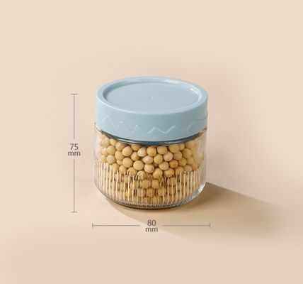 250ml Transparent Glass Jars with Customizable Logo Carton Packaging and Free Design Support
