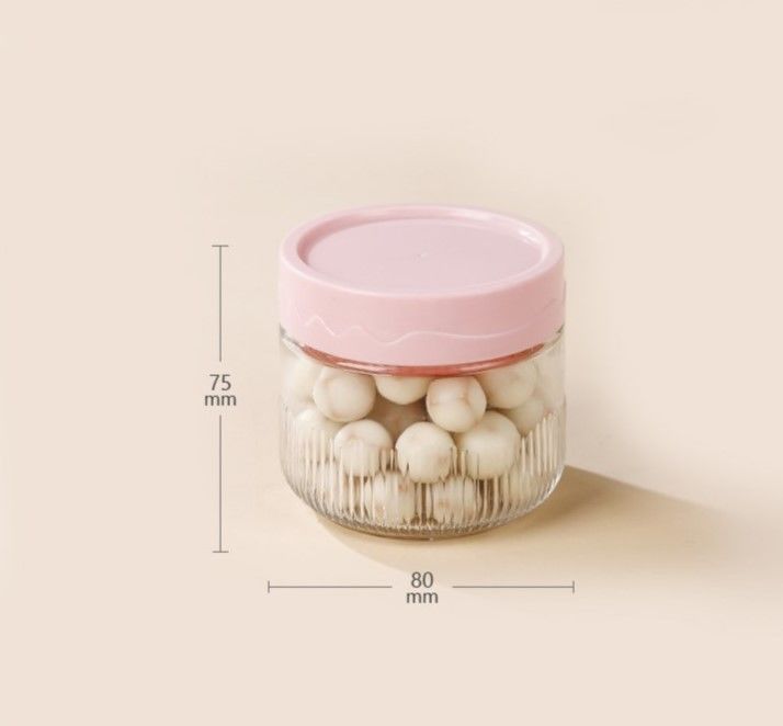 250ml Transparent Glass Jars with Customizable Logo Carton Packaging and Free Design Support
