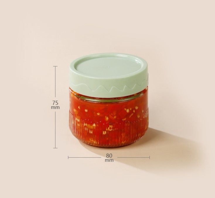 250ml Transparent Glass Jars with Customizable Logo Carton Packaging and Free Design Support