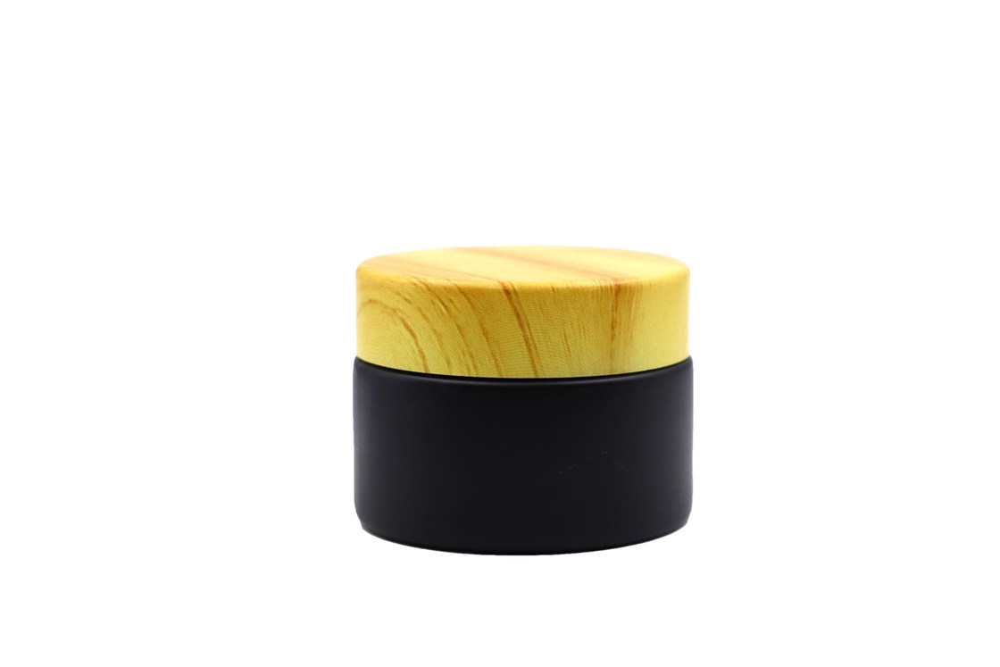 50ML Clear Glass Cosmetic Jars with Screw Caps for Cosmetic Packaging